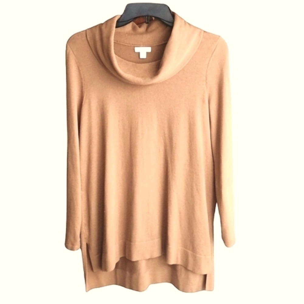 J. Jill brown cowl neck tunic‎ sweater petite small